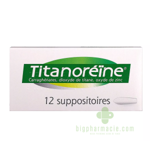 Titanoreine suppositoires boite de 12