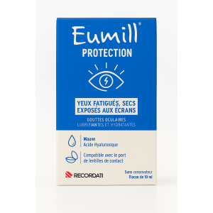 Eumill protection gouttes ophtalmiques yeux fatigués secs