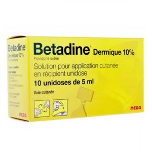 Betadine Dermique 10% unidoses 5ml