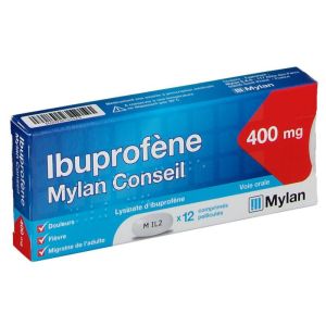 IBUPROFENE MYLAN CONSEIL 400 mg, comprimé pelliculé