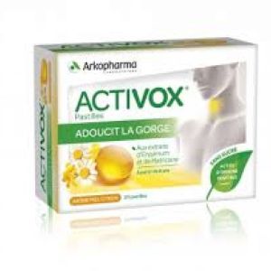 Activox Pastille Miel citron Sans sucre x 24