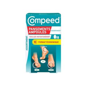 Compeed pansements ampoules assortiment boite de 10