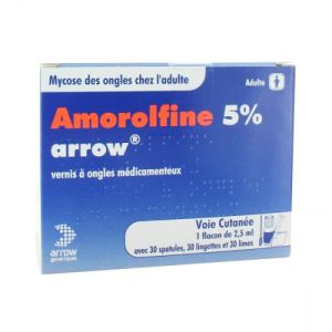 AMOROLFINE ARROW 5 %, vernis à ongles médicamenteux