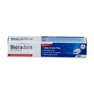 Steradent Nettoyant triple action 30 pcs