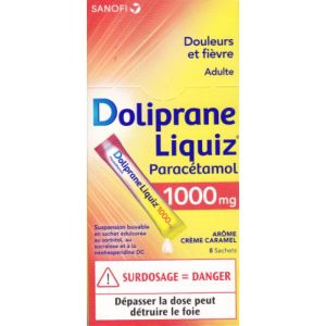 Dolipraneliquiz 1000Mg Sach 8