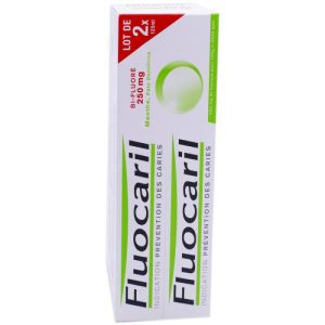 Fluocaril Bi-fluoré 250mg Pate Dentifrice Menthe 2x125ml