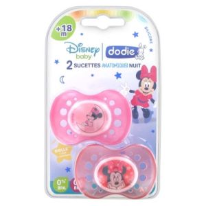 Dodie Sucette Nuit Minnie 18m A74 x2