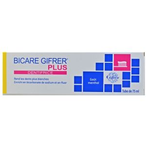 Bicare Plus Dentifrice Goût Menthol 75ml Gifrer