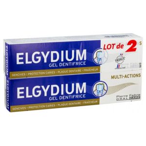 Elgydium Multi-action dentifrice lot 2x75ml