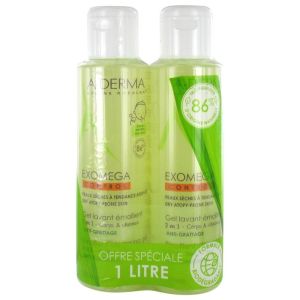 A-derma Exomega Duo Gel 2en1 bipack 2x500ml