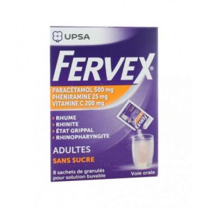 FERVEX ADULTES SANS SUCRE granulés pour solution buvable en sachet