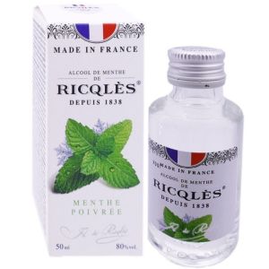 RICQLES Alcool de Menthe Poivrée - 50ml