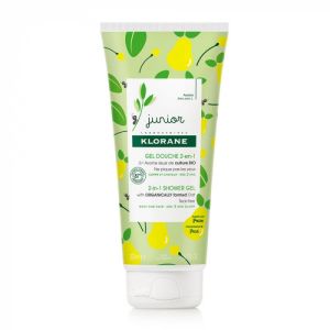 Klorane Junior Gel Douche 2en1 Corps et Cheveux 200 ml - Parfum : Poire