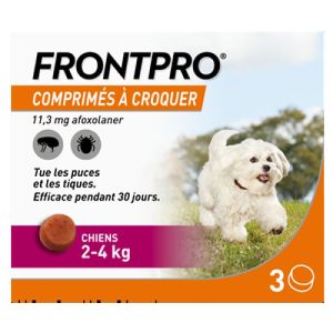 frontpro comprimés à croquer 11,3mg chiens 2-4kg