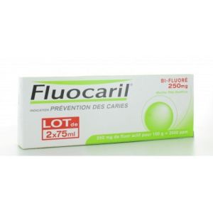 Fluocaril 250mg Pate Bi fluoré Tube 2x75 ml