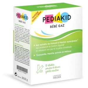 Pediakid Bébé Gaz Poudre Stick x12