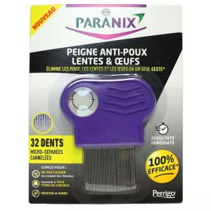 Paranix Peigne anti-poux lentes et œufs