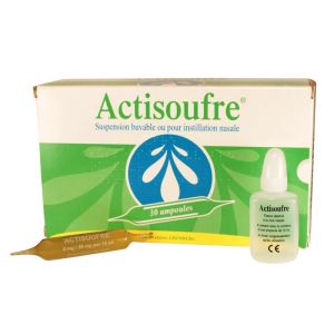 ACTISOUFRE 4 mg/50 mg par 10 ml, suspension buvable ou pour instillation nasale