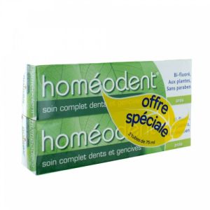 Homéodent dentifrice Chlorophylle Lot de 2 tubes