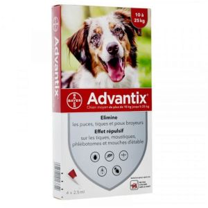 Advantix Moyen Chien 4 Pipettes