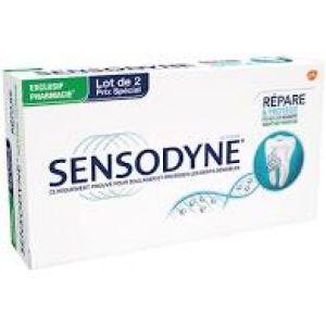 Sensodyne Dentifrice Repare/protege Menthe 75ml x2