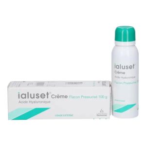 Ialuset Crème acide hyaluronique 100g flacon pompe