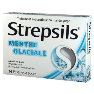 Strepsils Menthe Glaciale 24 pastilles