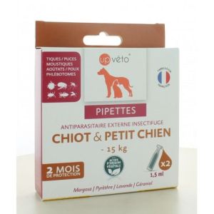 Upveto Pipettes Petit Chien 1,5ml X2