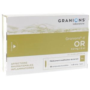 GRANIONS D'OR 0,2 mg/2 ml solution buvable 30 ampoules