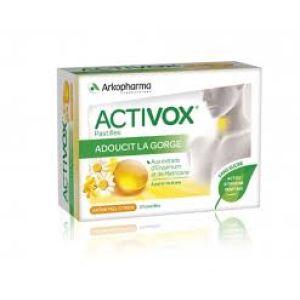 Activox Pastille Miel citron Sans sucre x 24