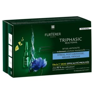 Furterer Triphasic Reactional Rituel Antichute Traitement Antichute Réactionnelle 12 x 5 ml