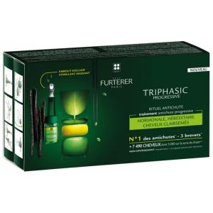 Furterer Triphasic Progressive Rituel Antichute Traitement Antichute Progressive 8 x 5,5 ml