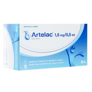 ARTELAC 1,6 mg/0,5 mL, collyre en récipient unidose x60