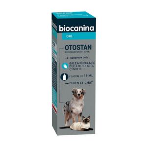 Otostan Gouttes Auriculaire chien et chat 15ml