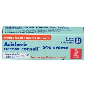 Aciclovir 5 Arrow Creme Tube 2g