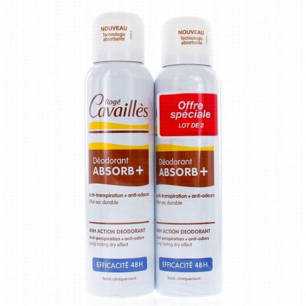 Cavailles Deo Efficacite Spray 2x150ml