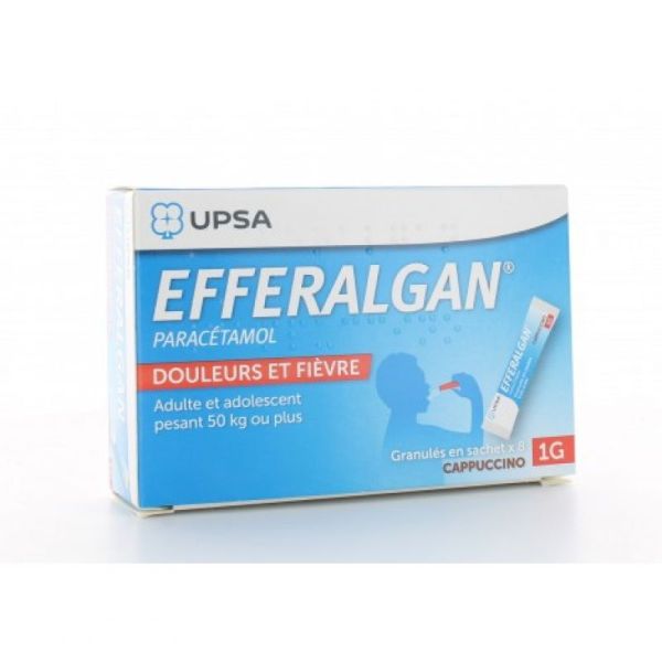 EFFERALGAN 1000mg, granulés en sachet