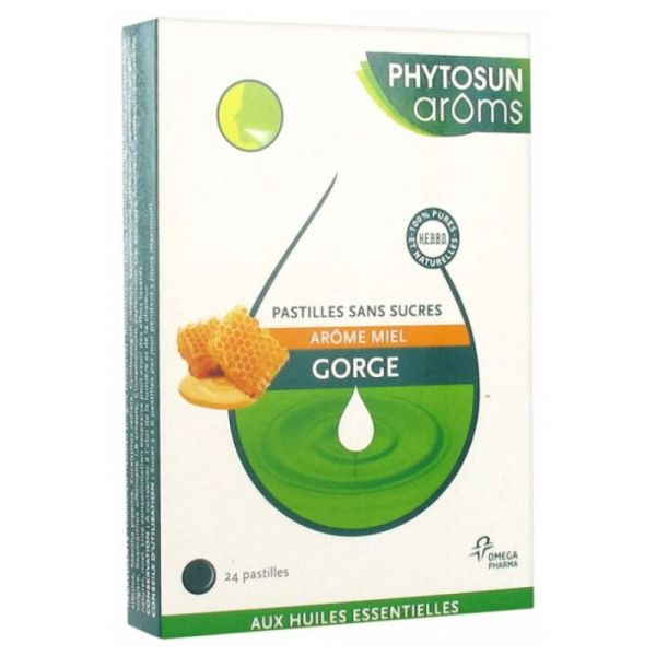 Phytosunarom Pastille Sans sucre Miel x24