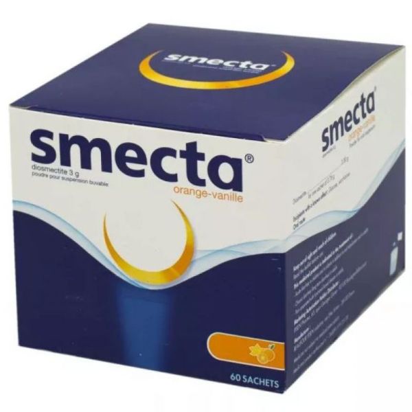 SMECTA 3 g ORANGE-VANILLE poudre pour suspension buvable 60 sachets