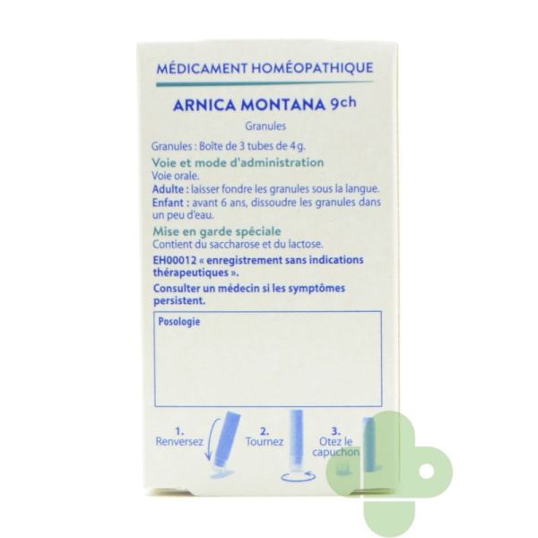 Arnica montana 9CH 3 tubes granules