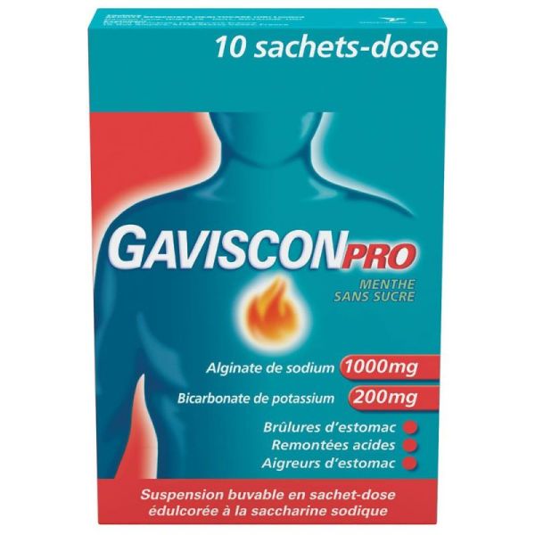 GAVISCONPRO MENTHE, suspension buvable en sachet