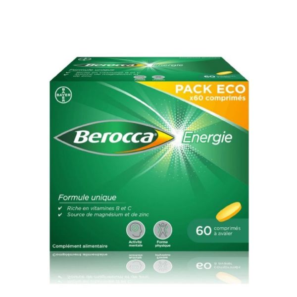 BEROCCA Energie Pack ECO 60 Comprimés à Avaler