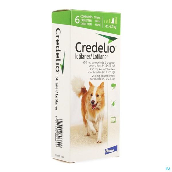 Credelio Chien Comprimés a croquer (11-22kgs)