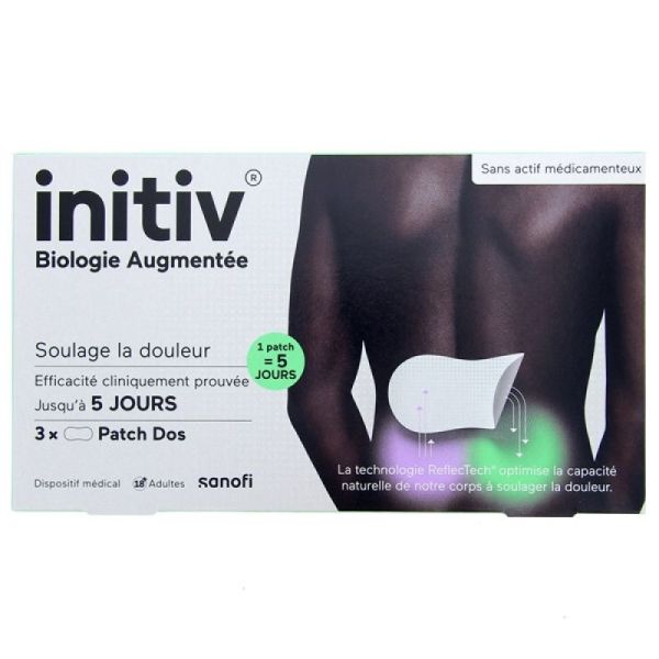 initiv biologie augmentée patch dos x3