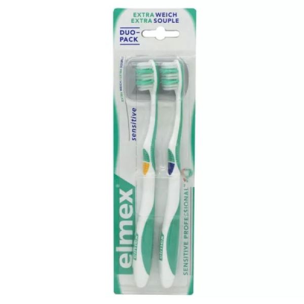 ELMEX SENSITIVE DUO 2 Brosses à Dents Extra Souple