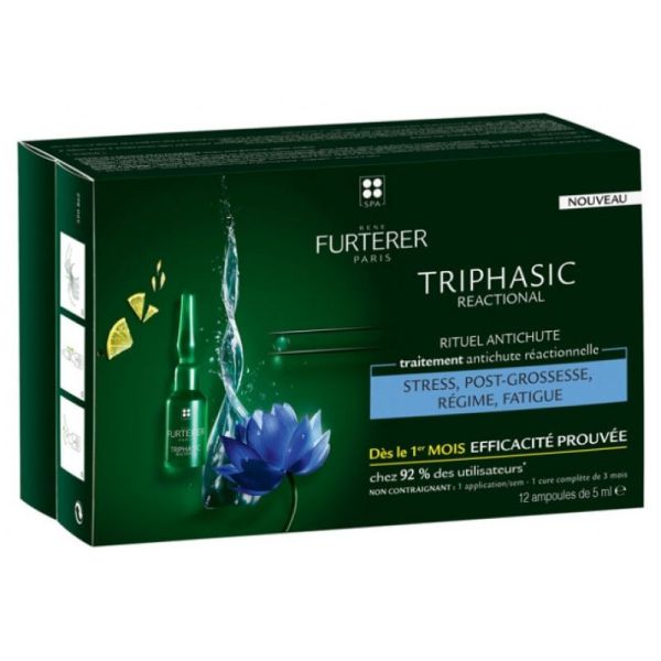 Furterer Triphasic Reactional Rituel Antichute Traitement Antichute Réactionnelle 12 x 5 ml