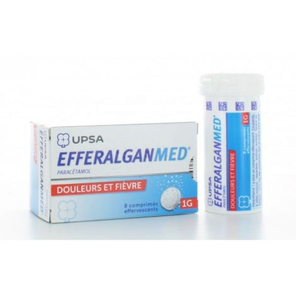 EFFERALGANMED 1000mg comprimés effervescents 8 comprimés