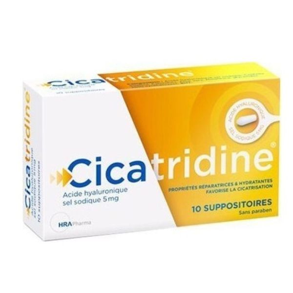 cicatridine suppositoires à l'acide hyaluronique