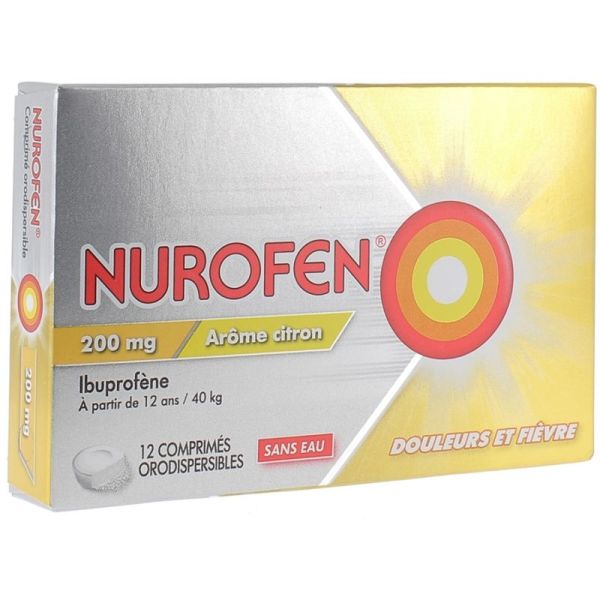 NUROFEN 200 mg comprimé orodispersible boite de 12