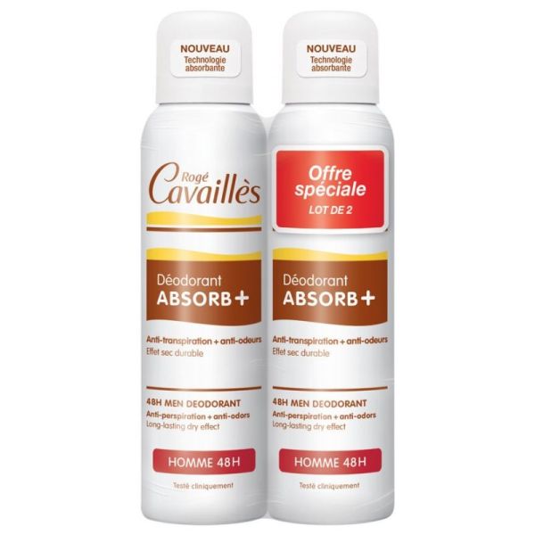 Cavailles Deo Spray Homme 2x150ml